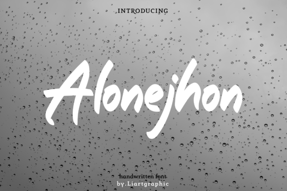 Alonejhon: A Handwritten Font for Editorial Grace