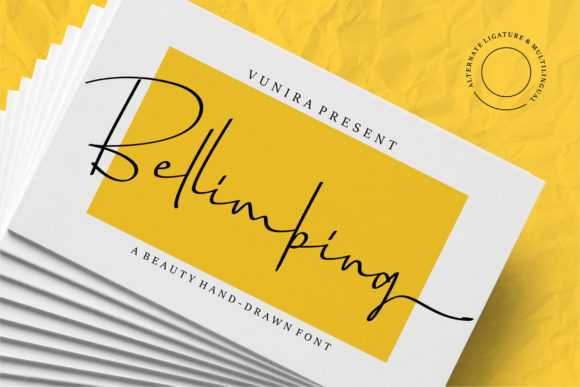 Bellimbing: A Handwritten Font for Elegant Brands