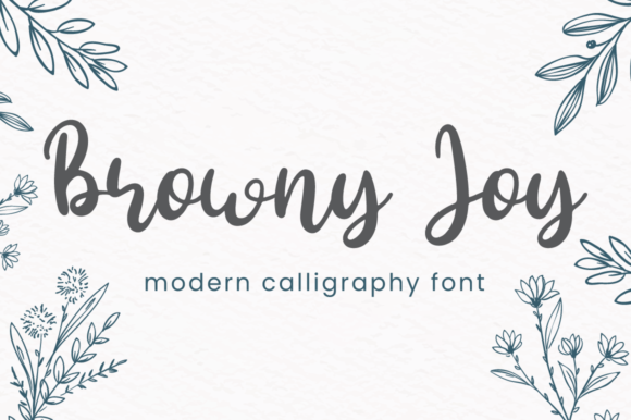 Browny Joy: A Handwritten Font for Authentic Branding