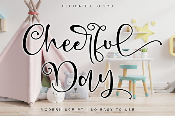 Cheerful Day Typeface: An Elegant Script for Branding