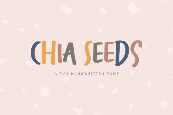 Chia Seeds: A Playful Handwritten Font for Editorial Design