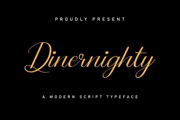 Dinernighty: A Handwritten Typeface for Editorial Elegance