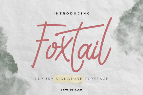 Foxtail: The Elegant Handwritten Font for Crafters