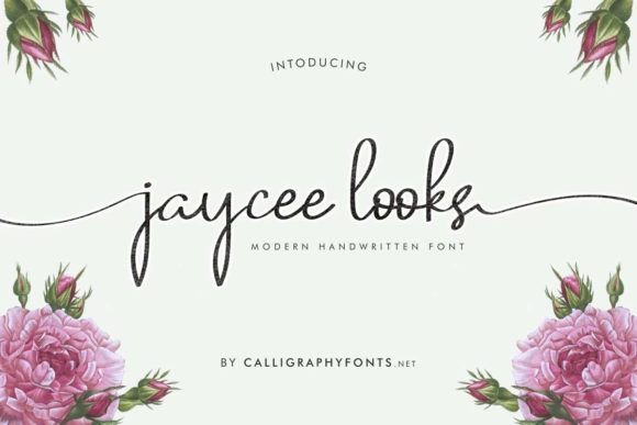 Jaycee Looks: A Delicate Handwritten Font for Elegant Branding
