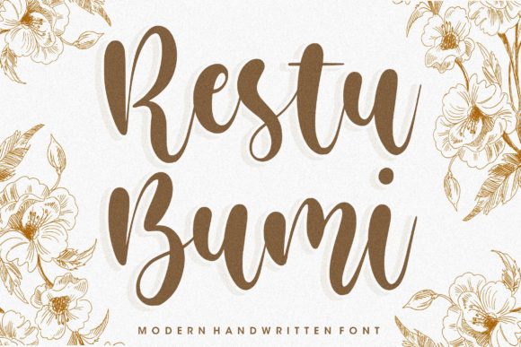 Restu Bumi: A Handwritten Font for Small Business Branding