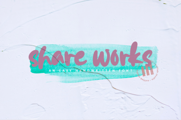 Share Works: A Joyful Handwritten Font for Crafters