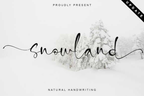 Snowland: A Handwritten Font for Elegant Editorial Design