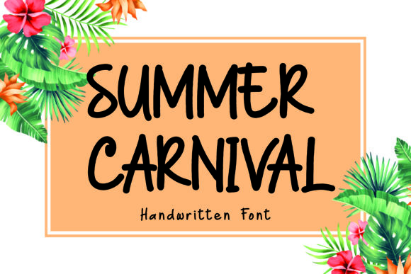 Summer Carnival: A Sweet Handwritten Font for Brands
